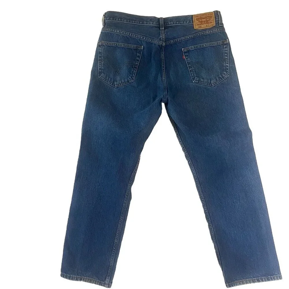Levis‎ 505 Regular Fit Jeans Mens W36 L30 Blue Denim